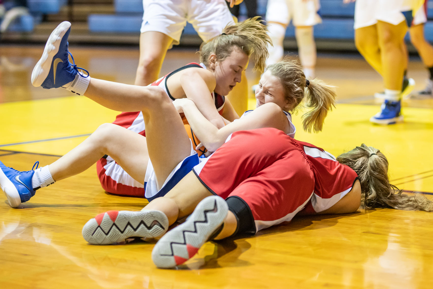 Friday night basketball action